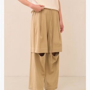 Lauren Manoogian Split Pants - Size 3 - Sand